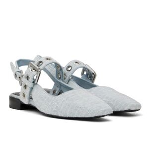 Rag & Bone Moto Astra Boucle Slingback Flats